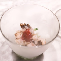 フレンチ串揚げ BEIGNET 大阪･ウメシバ - 鱧の炙り　ルバーブジャム