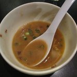 創麺業　磯部水産 - エビちゃん＆ブリちゃんつけ麺/スープ割り