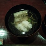 りょうりや 御旅屋 - 鱧とじゅんさい