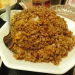 餃子の福来 - 「黒チャーハン定食」の黒チャーハン
