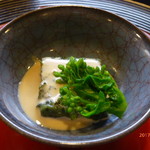 京料理 かじ - 蓬豆腐に菜の花