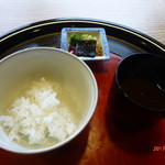 京料理 かじ - ごはん・漬物・味噌汁