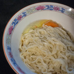 中村製麺所 - 【實施例（じつしれい）】、釜玉（かまたま）温飩（うどん）