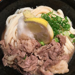 Sankau Don Han Ge Shou - 肉ちくぶっかけうどんのちくわなし