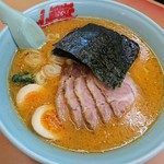ラーメン山岡家 - 特製味噌チャーシュー　味玉トッピング