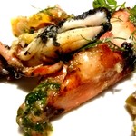 ボッテガ - 白イカのオーブン焼き 夏野菜のカポナータ添え(取り分け後)