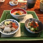 志蕎庵 江月 - 三種盛り