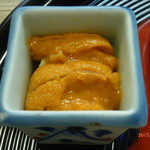 京料理 かじ - 汲み上げ湯葉とウニのお造り