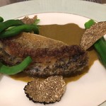 北島亭 - 鮑のムニエル。