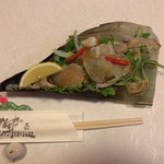 古長 - マテ貝の前菜♫