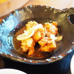 中国料理 隆 - 週替りランチの鶏のからあげピリ辛ソース