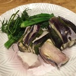 れんげ料理店 - 茄子と豚バラ肉のはさみ蒸し