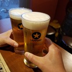 ごっつ - ビールで乾杯！(^_^)／□☆□＼(^_^)