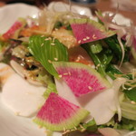 やなぎ澤 - 小蕪のサラダ 諸味噌ドレッシングかけ