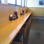 釜揚げうどん岡じま - カウンター席(2017年8月14日撮影)