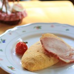 万平ホテル - 朝ごはんのオムレツ