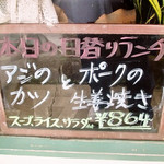 みすたーらいおん - 日替わりのボード