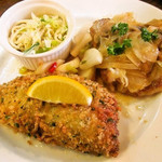 みすたーらいおん - アジのカツとポーク生姜焼