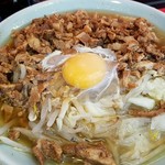 つけそば 丸長 - チャーシューやさい　卵入り　2017.8