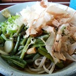 水車 - 「山菜おろしそば」大盛