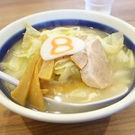 8番らーめん - 小さな8番セット 塩味745円