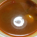 アジアンダイニング&バー ナマステ - ●トムヤムクンスープ●えびとパクチーと野菜の入った、酸味のある辛いスープ！美味しかった(*^^*)