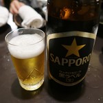 Chikuyo tei - 「瓶ビール 黒ラベル」(600円)です
