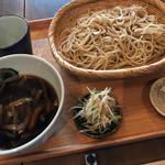 そば舎 あお - なすと茗荷せいろ