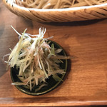 そば舎 あお - 茗荷 アップ