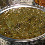 ほうれん草とマトンのカレー、800円