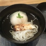 おおたに - 車海老真丈と松茸のお椀