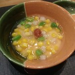 おおたに - 鱧の茶碗蒸し 夏野菜のあんかけ