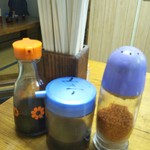 喰うかい - 卓上の様子(2017年8月15日撮影)