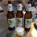 T&K Seafood - キッチリ冷えたSINGHAでカンパ〜イ！