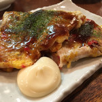 乃ノ家 - ハイカラ焼き、コレは薄めのお好み焼きですね〜