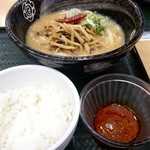 はなまるうどん - ビリビリサンラサーうどん＋追い飯