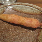 旬の串揚げ　チくべ - ブロックベーコンとヤングコーン