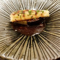 Restaurant つじ川 - 煮穴子と丸茄子のロースト　サマートリュフソース