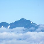 レストラン山崎 - 朝の岩木山