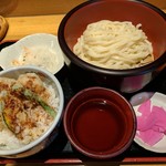 釜あげうどん はつとみ - 【2017/8】小海老天＋もりセット