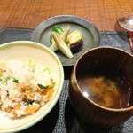 傳 - (2017年8月　訪問)食事全景。