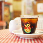 カフェ・ボーチカ - ボルシチランチのアイスコーヒー