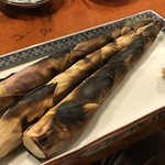 磯源寿し - 素焼きの月山筍もこの季節で無いと食べられません。