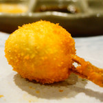 串かつ あーぼん - 鱚と三つ葉の茎