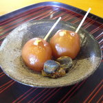 千松しま - 玉蒟蒻と田螺。