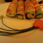 Lemongrass - 盛り付けが綺麗な生春巻き。