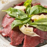 Cherry meat carpaccio