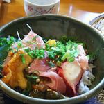 Shun Shoku Osoba Nagomi - 海鮮丼アップ