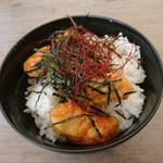 びぃびぃ麺楽 - ミニ丼（鶏南蛮）2017年8月