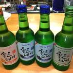 辰家 - 韓国焼酎：各種チェウンデイ